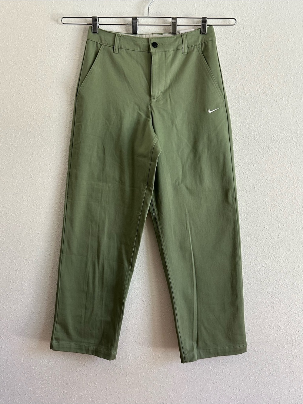 Nike Life Chino Baggy Loose Fit Pants Men's Size 30 Green Straight Leg
